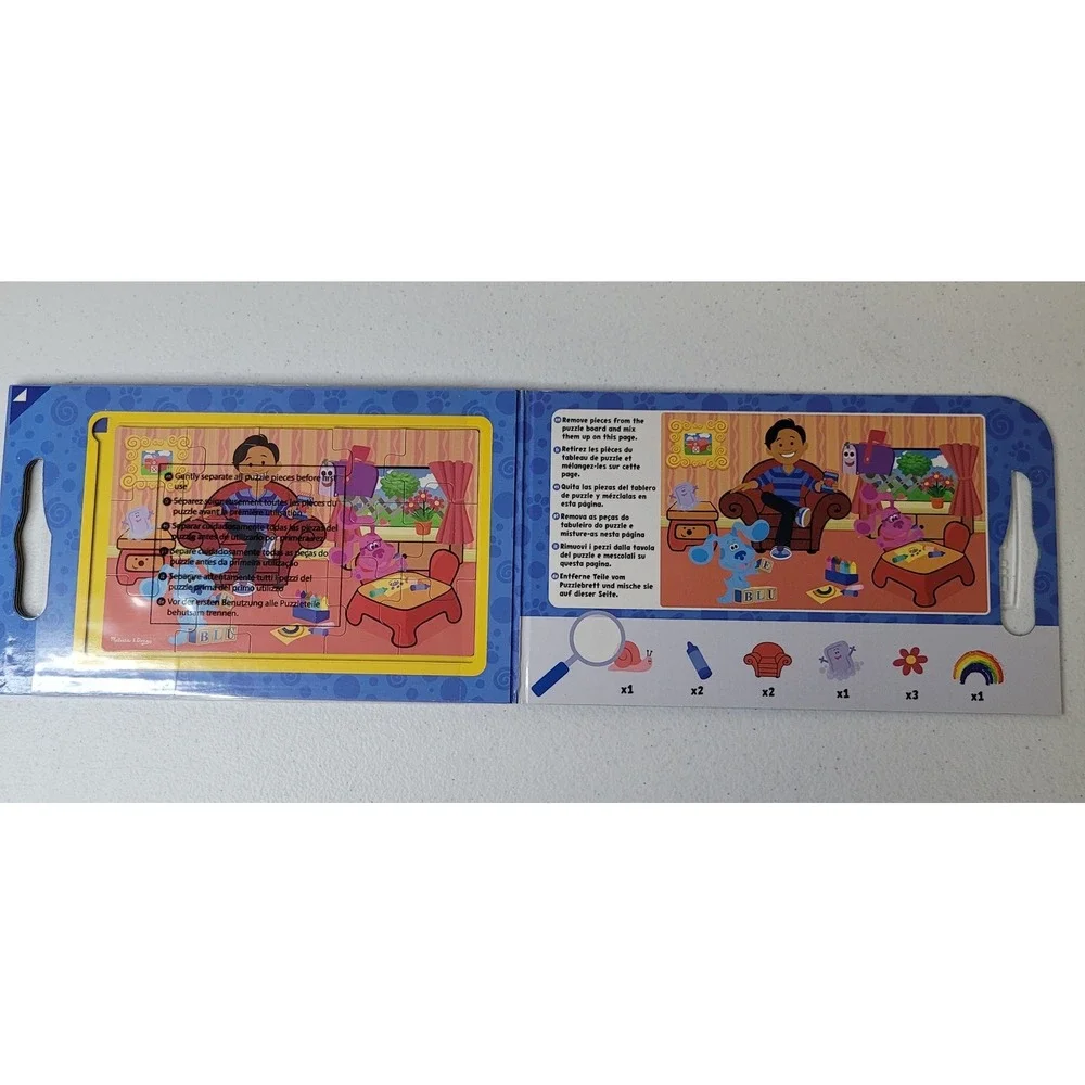Melissa‎ Doug Blues Clues You 2 Magnetic Jigsaw Puzzles Travel Set Nickelodeon